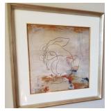 J4 - ABSTRACT ART FRAMED 26'SQ (L3)
