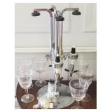 J4 - LIQUOR DISPENSER & STEMWARE SET (G87)