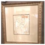 J4 - ABSTRACT ART FRAMED 26X23' (M10)