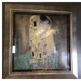 J4 - GUSTAV KLIMT ART PRINT FRAMED 34X33' (M5)