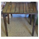 J4 - ACCENT TABLE W/ WOOD SLAT TOP (G8)