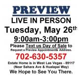 PREVIEW LIVE IN PERSON - Tuesday, May 26th