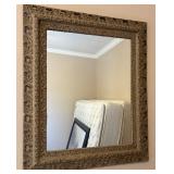 J4 - WALL MIRROR FRAMED 32X38' (N7)