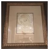J4 - ABSTRACT ART FRAMED 26X23' (M9)