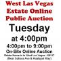 Tue.@4pm - West Las Vegas Estate Online Public Auction 5/26