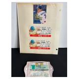 716 - VINTAGE JAPANESE BASEBALL SCHEDULE/TICKETS