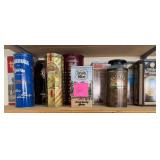 Q - LARGE LOT OF ADVERTISING TINS (G1)