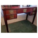 Q - ASIAN MODERN STYLE DESK WITH BRASS DETAILS