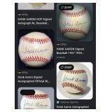 716 - VINTAGE HANK AARON SIGNED BASEBALL