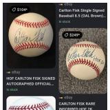 716 - VINTAGE CARLTON FISK SIGNED BASEBALL