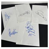 716 - FIVE AUTOGRAPHED PAGES