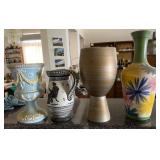 Q - FOUR DECORATIVE VASES (K83)