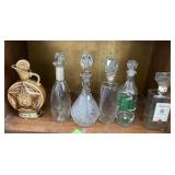 Q - LOT OF SIX DECANTERS (K45)