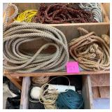 Q - MIXED LOT OF ROPES, CORDS, TWINE (G9)