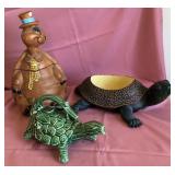 Q - McCOY POTTERY TURTLE (AS IS), COOKIE JAR (L33)