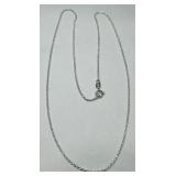 STERLING SILVER 20INCH ROPE CHAIN 3.50GRS