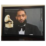 S2 - NIPSEY HUSSLE PRINT FRAMED 26X37' (O19)