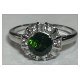 STERLING SILVER GEMSTONE RING 4.60GRS