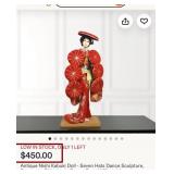 S2 - TWO JAPANESE GEISHA DOLLS (D25)