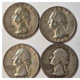 S2 - 1964 & 1944 US SILVER QUARTERS (J34)