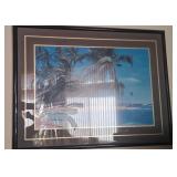 S2 - TROPICAL BEACH FRAMED ART 31X41' (P39)