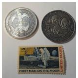 S2 - NASA COIN & STAMP, BICENTENNIAL COIN (J58)