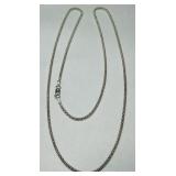 STERLING SILVER 24INCH CHAIN 4.30GRS