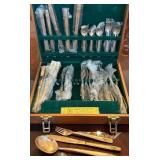 S2 - NICKELBRONZE FLATWARE SET WITH BOX (D33)