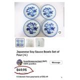 S2 - VINTAGE BLUE & WHITE WARE DISHES (K6)