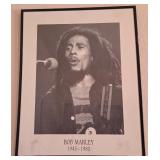 S2 - BOB MARLEY PRINT FRAMED 20X16' (O54)