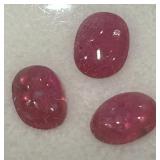 3.22CT CABOCHON RUBY GEMSTONES