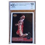 2003 UPPER DECK LeBRON JAMES GRADED CARD (114)