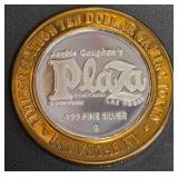 PLAZA - .999 FINE SILVER GAMING TOKEN (98)