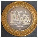 PLAZA - .999 FINE SILVER GAMING TOKEN (99)