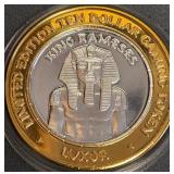 LTD ED LUXOR $10 .999 FINE SILVER TOKEN (102)