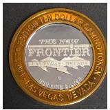 FRONTIER CASINO - $10 .999 SILVER TOKEN (87)