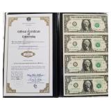 BANKERS VAULT PORTFOLIO UNCUT $1 BILLS (Z24)