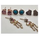 B - .925 STERLING SILVER EARRINGS (26)