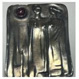 A LARGE STERLING SILVER PIN 16.90GRS