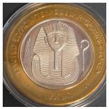 LTD ED LUXOR $10 .999 FINE SILVER TOKEN (100)