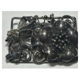 A LARGE STERLING SILVER PIN 23.50GRS