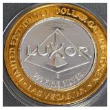 LTD ED LUXOR $10 .999 FINE SILVER TOKEN (104)