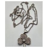 B - .925 STERLING SILVER NECKLACE (30)