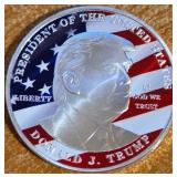 DONALD TRUMP - ONE OUNCE .999 FINE SILVER (113)
