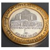 WESTWARD HO CASINO $10 .999 FINE SILVER TOKEN (94)