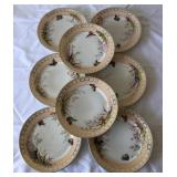 J2 - EIGHT ANTIQUE HAVILAND LIMOGES PLATES (G58)
