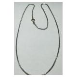 STERLING SILVER 18INCH BOX CHAIN 4.90GRS