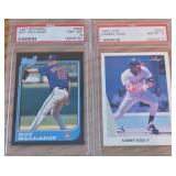 J2 - HALLADAY & SOSA GRADED BASEBALL CARDS (C32)