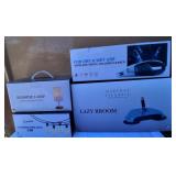 J2 - BEDSIDE LAMP, STRING LIGHTS, LAZY BROOM, VAC