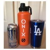 J2 - OINX WATER BOTTLE & LA TRAVEL CUP (C191)